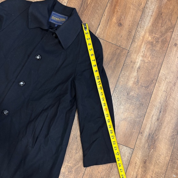 Pendleton 100% Wool Long Princess Coat Black - Vintage - Size: 4P - MADE IN USA - Picture 9 of 10